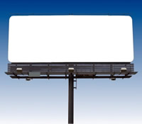 Blank generic billboard